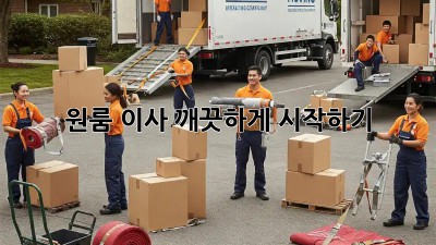 원룸 이사, 깨끗하게 시작하기! ✨